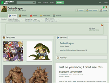 Tablet Screenshot of drake-dragon.deviantart.com