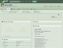 Tablet Screenshot of envy-wrath.deviantart.com