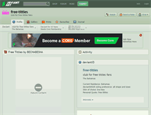 Tablet Screenshot of free-titties.deviantart.com