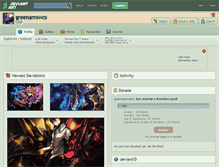 Tablet Screenshot of greenarrowcs.deviantart.com