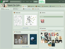 Tablet Screenshot of mozart-fan-club.deviantart.com