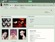 Tablet Screenshot of be-fore.deviantart.com