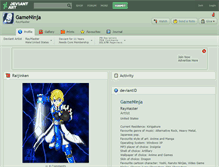 Tablet Screenshot of gameninja.deviantart.com