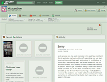 Tablet Screenshot of kittycauthon.deviantart.com