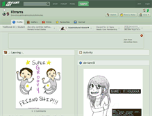 Tablet Screenshot of kirrarra.deviantart.com