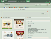 Tablet Screenshot of champchoel.deviantart.com