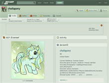 Tablet Screenshot of chollapony.deviantart.com