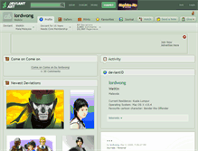 Tablet Screenshot of lordwong.deviantart.com