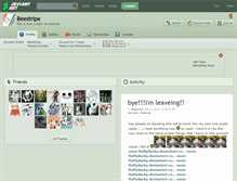 Tablet Screenshot of beestripe.deviantart.com