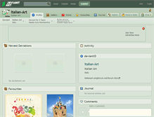 Tablet Screenshot of italian-art.deviantart.com