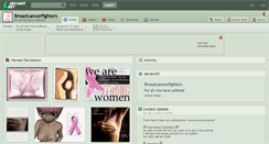 Desktop Screenshot of breastcancerfighters.deviantart.com