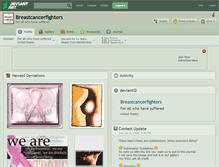 Tablet Screenshot of breastcancerfighters.deviantart.com