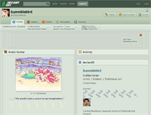 Tablet Screenshot of bummblebird.deviantart.com
