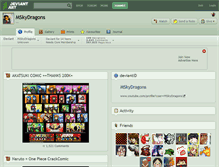 Tablet Screenshot of mskydragons.deviantart.com