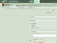 Tablet Screenshot of mr-garbo.deviantart.com