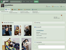 Tablet Screenshot of corsetkitten.deviantart.com