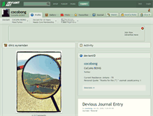 Tablet Screenshot of cocobong.deviantart.com
