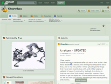 Tablet Screenshot of kitsunebara.deviantart.com