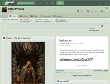 Tablet Screenshot of defiledvisions.deviantart.com