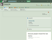 Tablet Screenshot of cheesewhip.deviantart.com