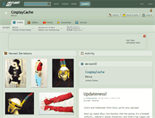 Tablet Screenshot of cosplaycache.deviantart.com