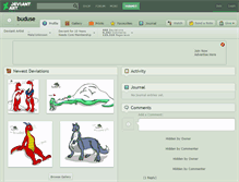 Tablet Screenshot of buduse.deviantart.com