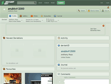 Tablet Screenshot of anubis412000.deviantart.com