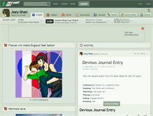 Tablet Screenshot of joey-shan.deviantart.com