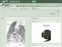 Tablet Screenshot of calyses.deviantart.com