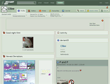 Tablet Screenshot of cillee.deviantart.com