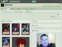 Tablet Screenshot of kailmanning.deviantart.com