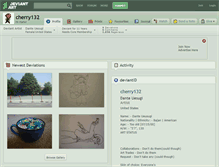 Tablet Screenshot of cherry132.deviantart.com