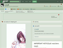 Tablet Screenshot of l-i-a-r.deviantart.com