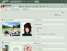 Tablet Screenshot of bony-em.deviantart.com