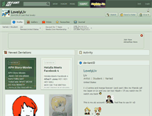 Tablet Screenshot of lovelyliv.deviantart.com