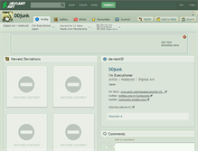 Tablet Screenshot of ddjunk.deviantart.com