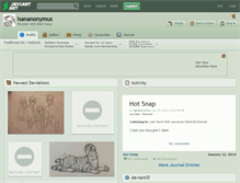 Tablet Screenshot of isananonymus.deviantart.com