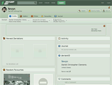 Tablet Screenshot of fewyn.deviantart.com