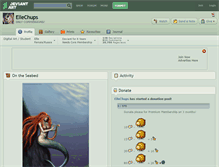 Tablet Screenshot of ellechups.deviantart.com