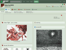 Tablet Screenshot of bleu-ice2002.deviantart.com