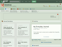 Tablet Screenshot of kismetrose.deviantart.com