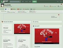 Tablet Screenshot of lucy2246.deviantart.com