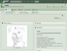 Tablet Screenshot of mupo.deviantart.com