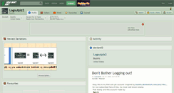 Desktop Screenshot of logoutplz2.deviantart.com