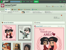 Tablet Screenshot of marionette2007.deviantart.com