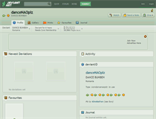 Tablet Screenshot of dancenaoplz.deviantart.com