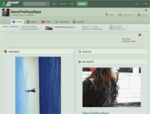 Tablet Screenshot of damatheroyalspaz.deviantart.com