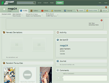 Tablet Screenshot of mega24.deviantart.com