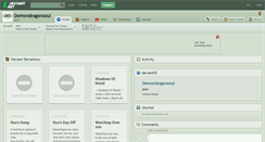 Desktop Screenshot of demondragonsoul.deviantart.com