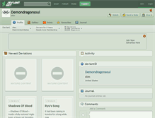 Tablet Screenshot of demondragonsoul.deviantart.com